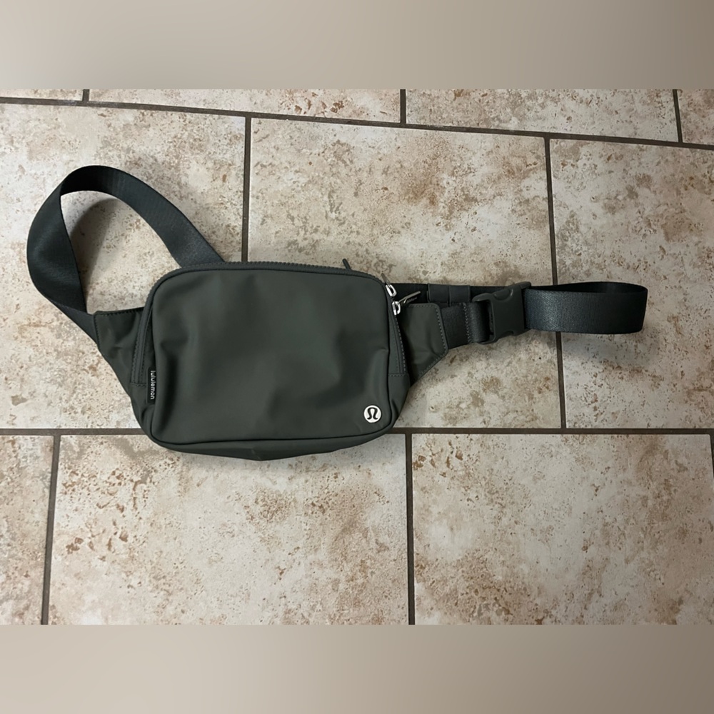 lululemon athletica sage green/hunter green Crossbody Bag